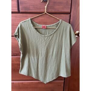 Oh My Gauze! 100% Cotton Green Blouse